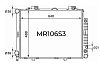 Радиатор охлаждения двигателя Gerat MR-106/3R