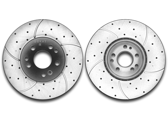 Тормозной диск Gerat DSK-F117W (передний) Performance