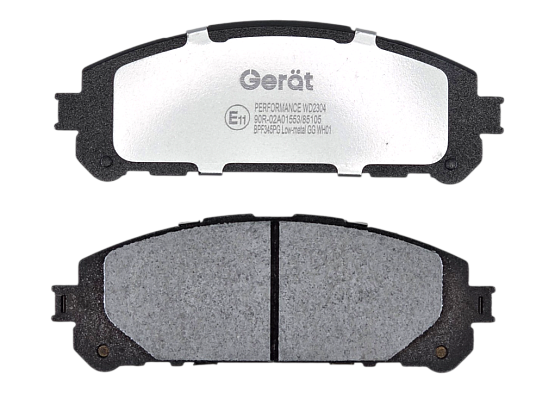 Тормозные колодки Gerat BPF345PG (передние)
