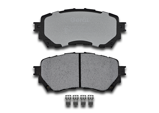 Передние тормозные колодки Gerat BPF210PG Low-metallic