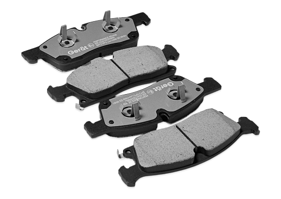 Тормозные колодки Gerat BPF215PG (передние) Low-metallic