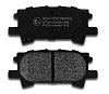 Тормозные колодки Gerat BP-R023P (задние) Low-metallic