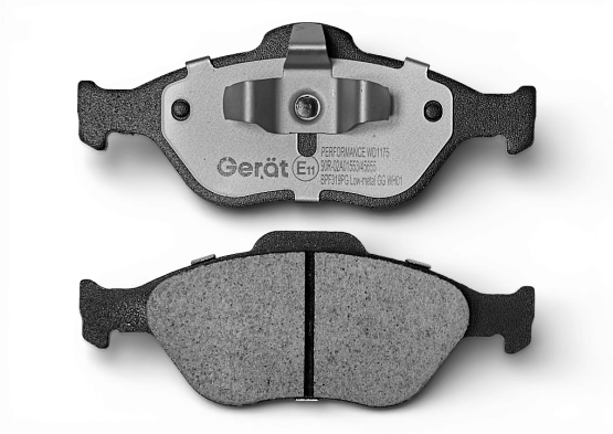 Тормозные колодки Gerat BPF319PG (передние) Low-metallic