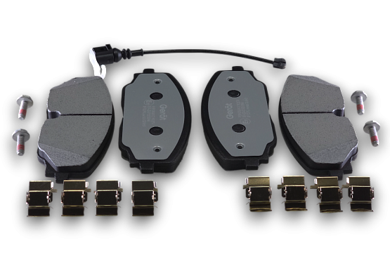 Тормозные колодки Gerat BPF302PG (передние) Low-metallic