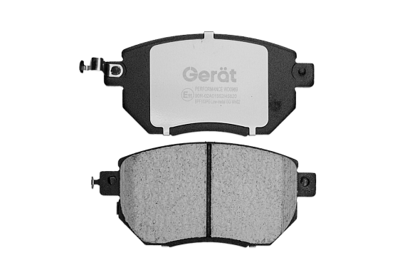 Тормозные колодки Gerat BPF103PG (передние) Low-metallic