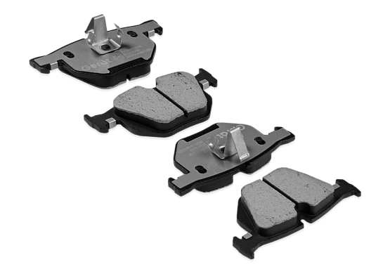 Задние тормозные колодки Gerat BPR047PG Low-metallic