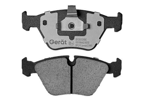 Тормозные колодки Gerat BPF121PG (передние) Low-metallic