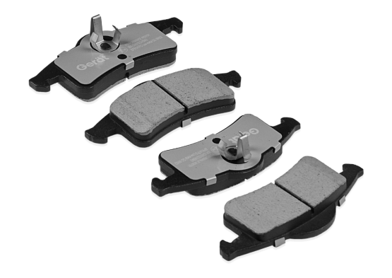 Тормозные колодки Gerat BPR147PG (задние) Low-metallic