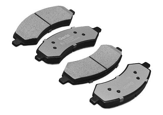 Тормозные колодки Gerat BPF370PG (передние) Low-metallic