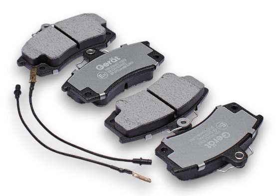 Тормозные колодки Gerat BPF147PG (передние) Low-metallic