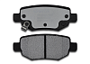 Тормозные колодки Gerat BPR164PG (задние) Low-metallic