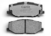 Тормозные колодки Gerat BPF324PG (передние) Low-metallic