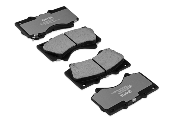 Тормозные колодки Gerat BPF004PG (передние) Low-metallic