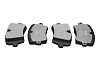 Тормозные колодки Gerat BPR103PG (задние) Low-metallic