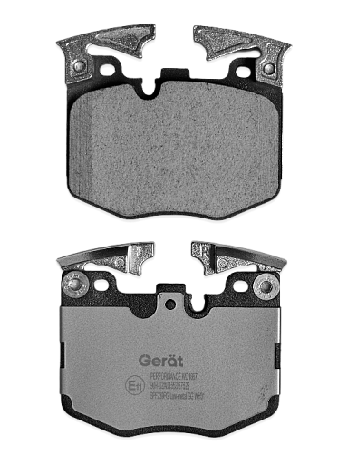 Тормозные колодки Gerat BPF239PG (передние) Low-metallic