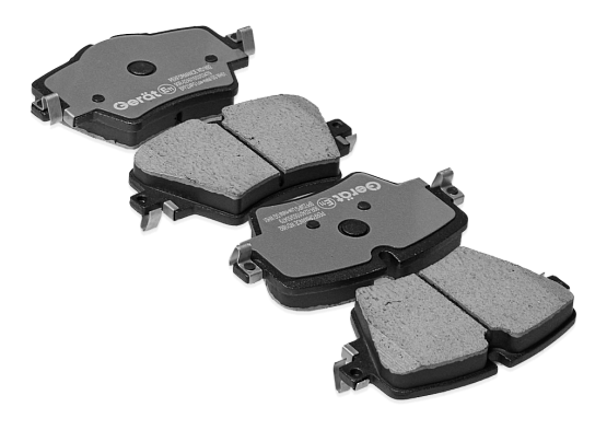 Тормозные колодки Gerat BPF224PG (передние) Low-metallic