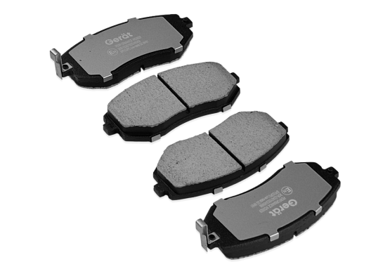 Тормозные колодки Gerat BPF033PG (передние) Low-metallic