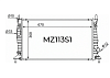 Радиатор охлаждения двигателя Gerat MZ-113/1R