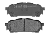 Тормозные колодки Gerat BP-R030P (задние) Low-metallic