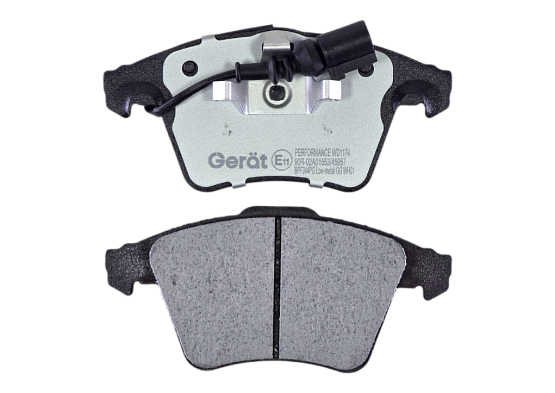Тормозные колодки Gerat BPF244PG (передние) Low-metallic