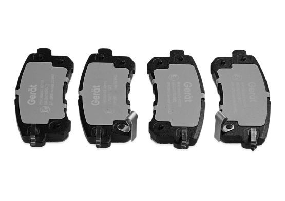 Задние тормозные колодки Gerat BPR126PG Low-metallic
