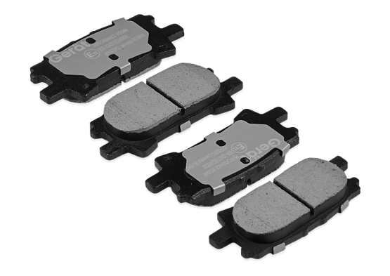 Задние тормозные колодки Gerat BPR023PG Low-metallic