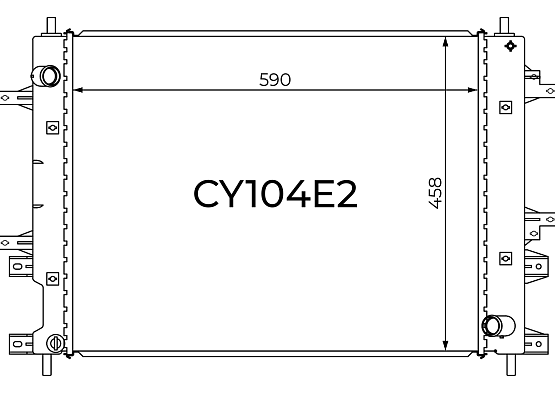 Радиатор охлаждения двигателя Gerat CY104E2