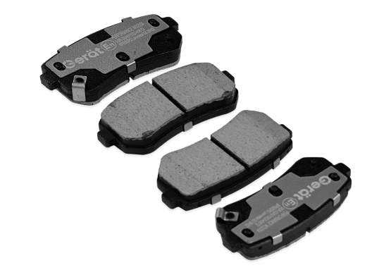 Тормозные колодки Gerat BPR083PG (задние) Low-metallic