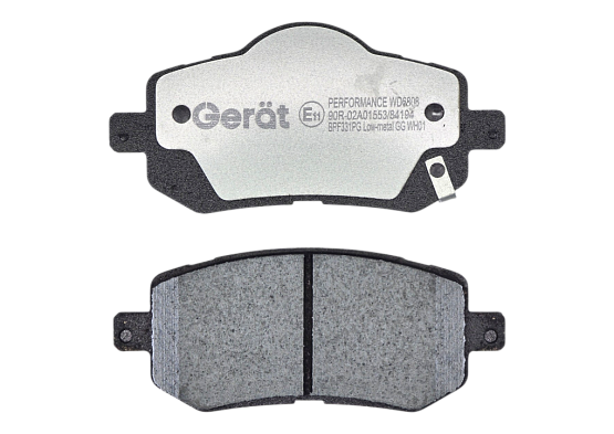 Тормозные колодки Gerat BPF331PG (передние)