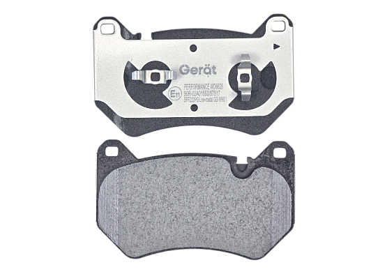 Тормозные колодки Gerat BPF222PG (передние) Low-metallic