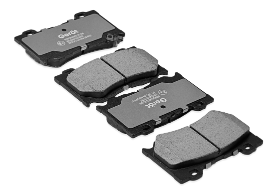 Тормозные колодки Gerat BPF213PG (передние) Low-metallic