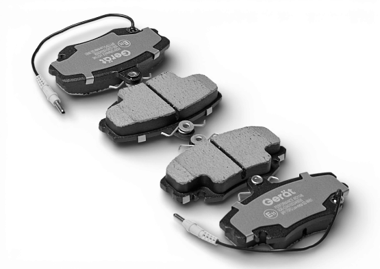 Тормозные колодки Gerat BPF175PG (передние) Low-metallic