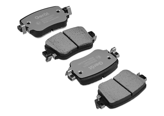 Задние тормозные колодки Gerat BPR098PG Low-metallic