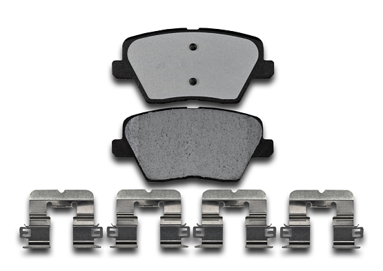 Тормозные колодки Gerat BPR155PG (задние) Low-metallic