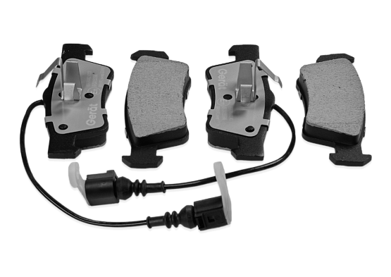 Задние тормозные колодки Gerat BPR161PG Low-metallic